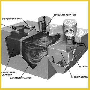 A black and white diagram of a treatment chamber