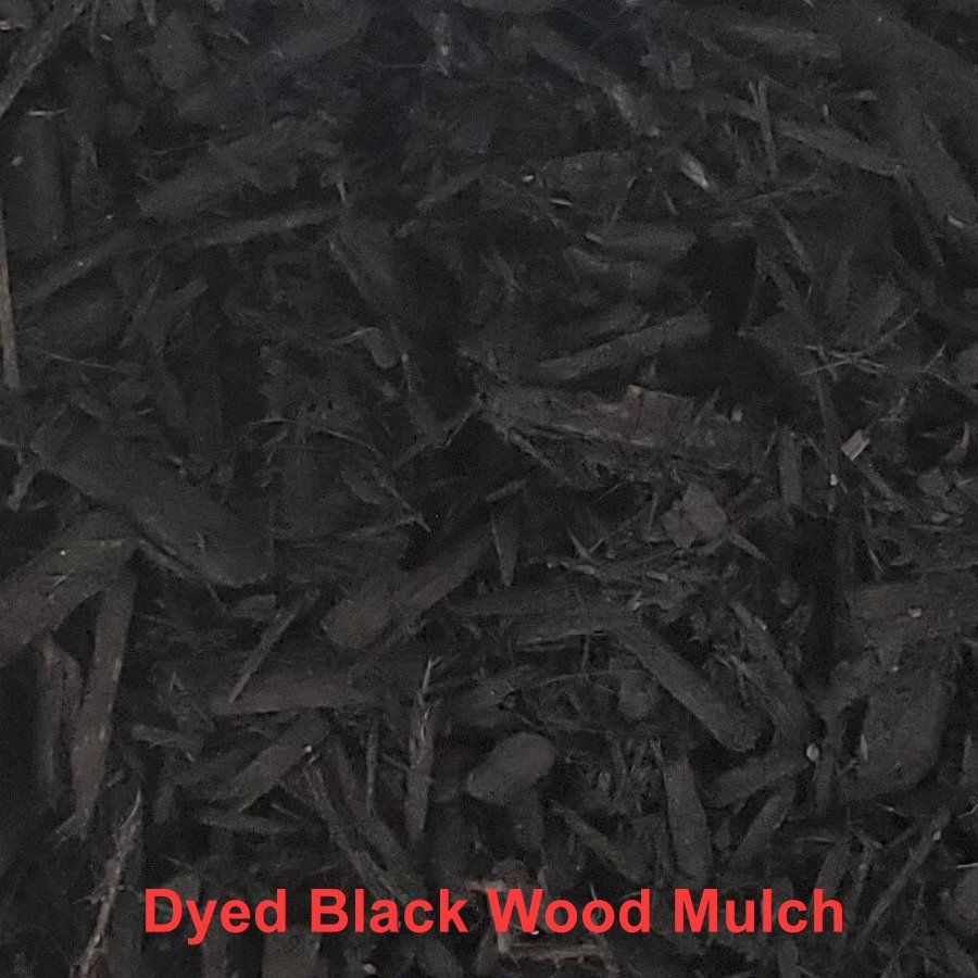 Dyed Black Wood Mulch