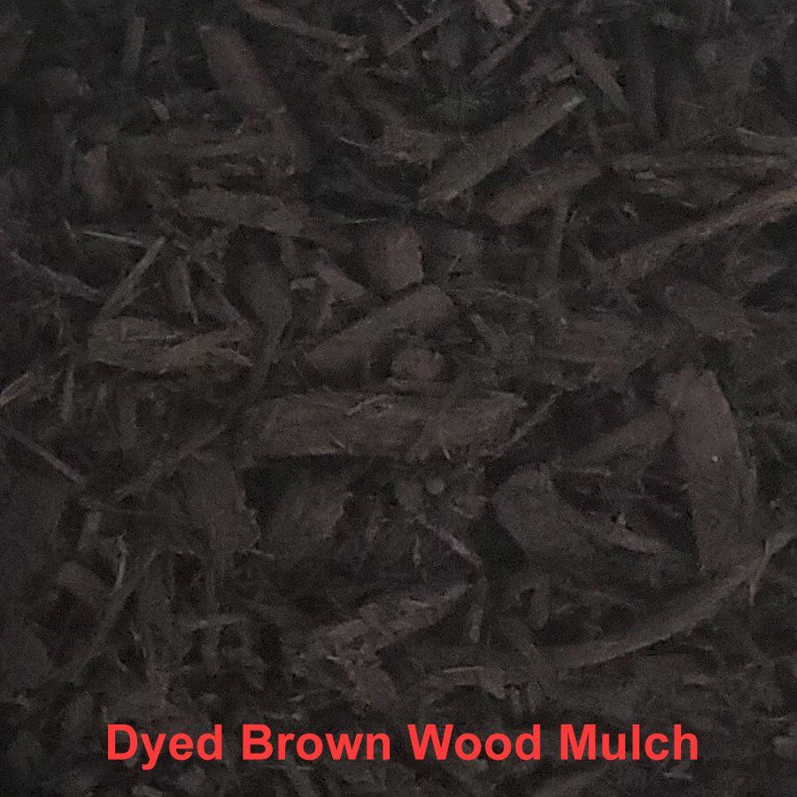Dyed Brown Wood Mulch