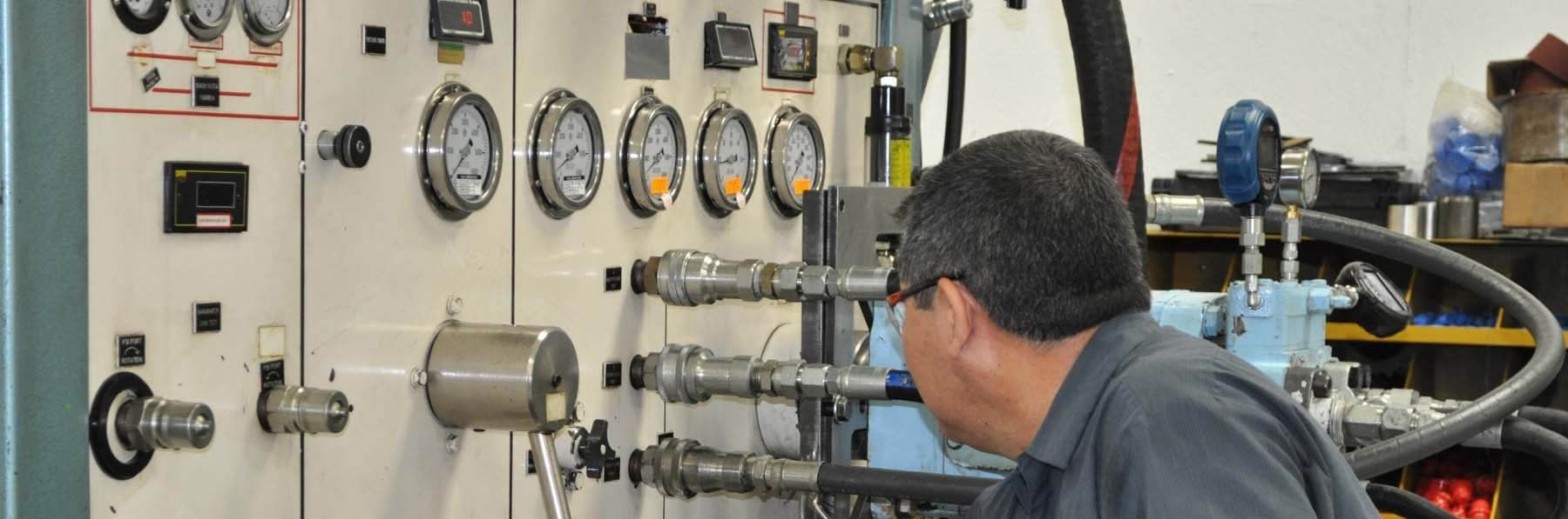 Diamond Hydraulics pump testing