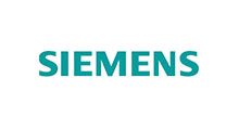 Siemens logo in teal against a white background.
