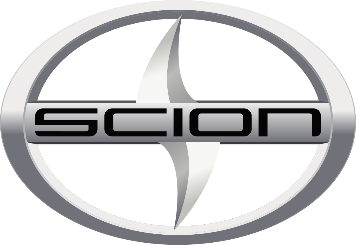 A scion logo is shown on a white background.