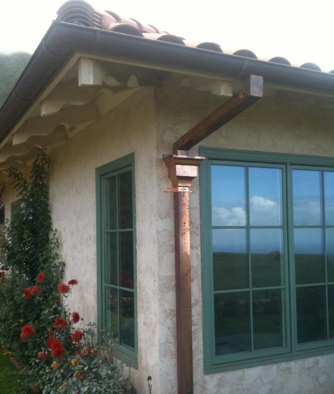 6 inch Copper Half Round 2