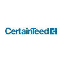 CertainTeed logo in blue with stylized