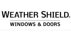 Weather Shield Windows & Doors logo with text in black.