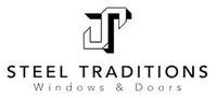 Logo for Steel Traditions, featuring stylized letters 