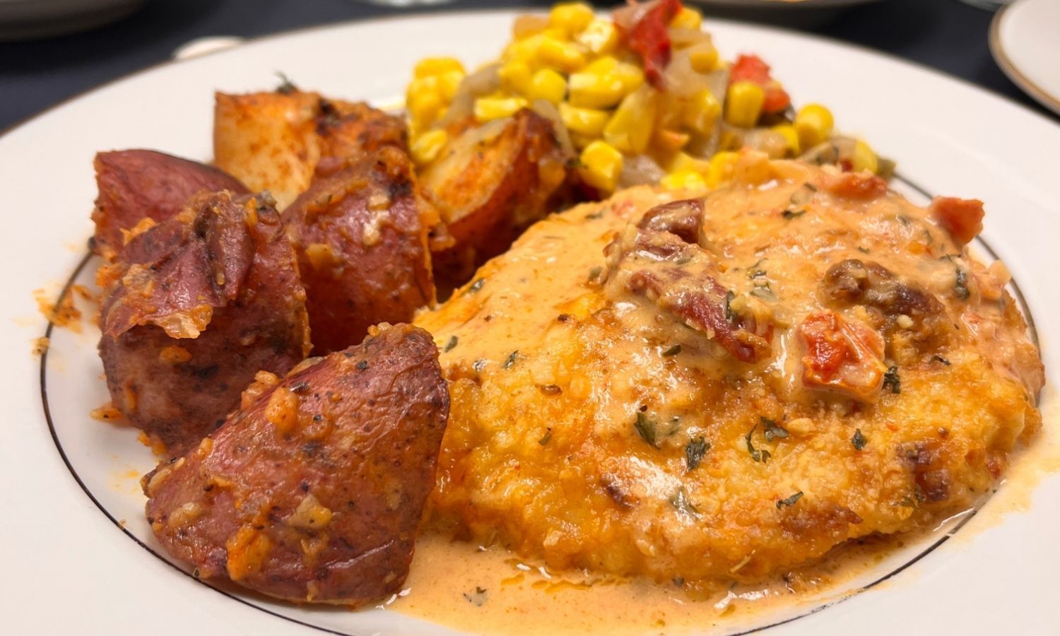 Marry Me Chicken & Roasted Red Skin Potatoes Carolyn's Personalized Catering Marry Me Chicken Hot Dinner Buffet in Toledo, Ohio