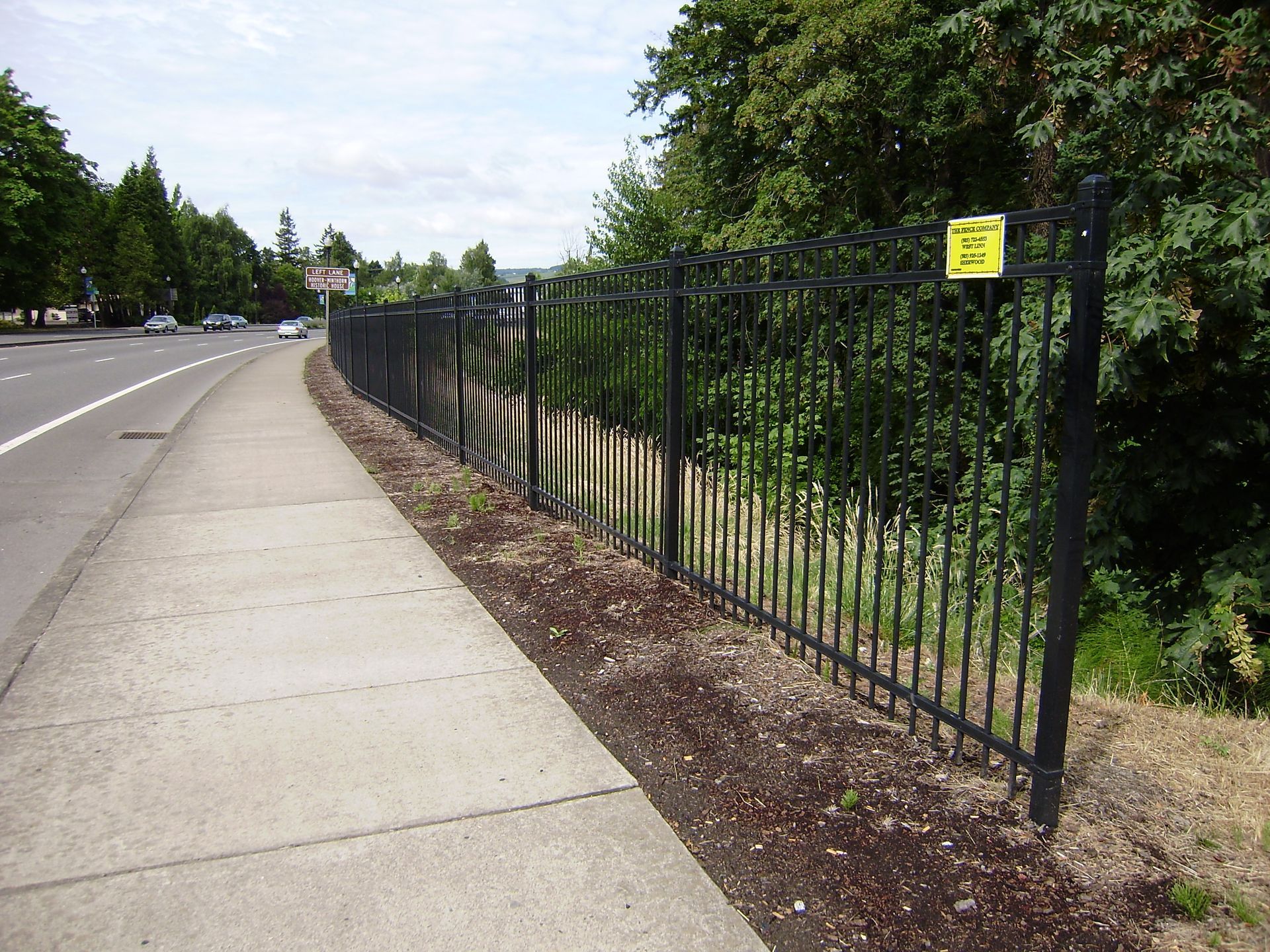 Black ornamental fence