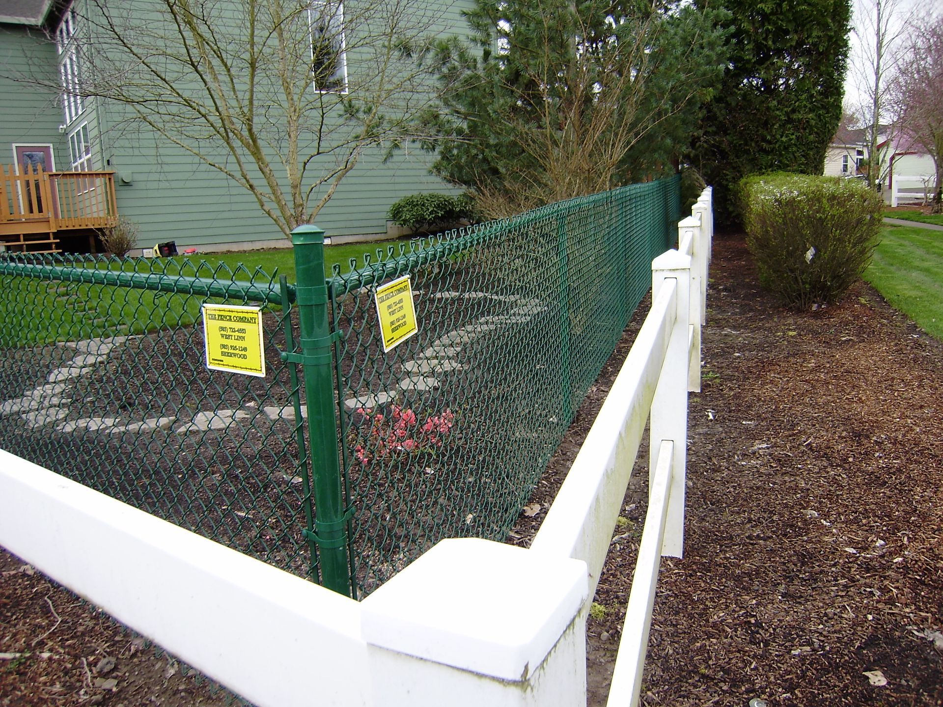 Vinyl fence