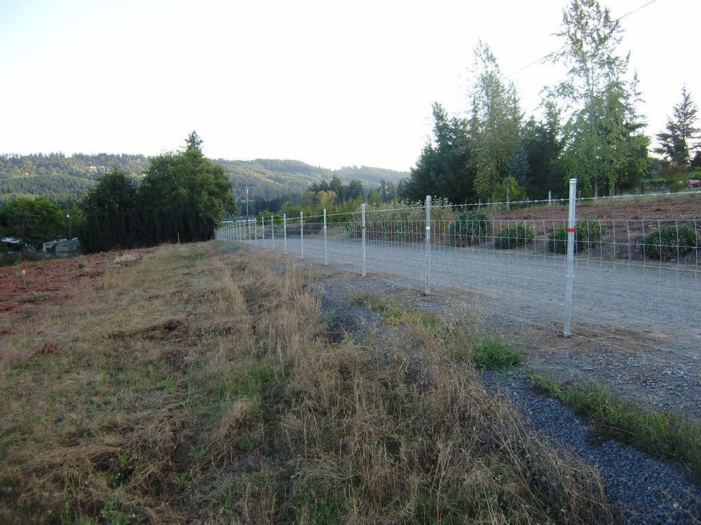 A dirt road with a fence along the side of it