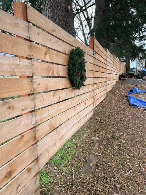 Wood fencing services