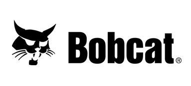 Bobcat logo: black bobcat head with wordmark 