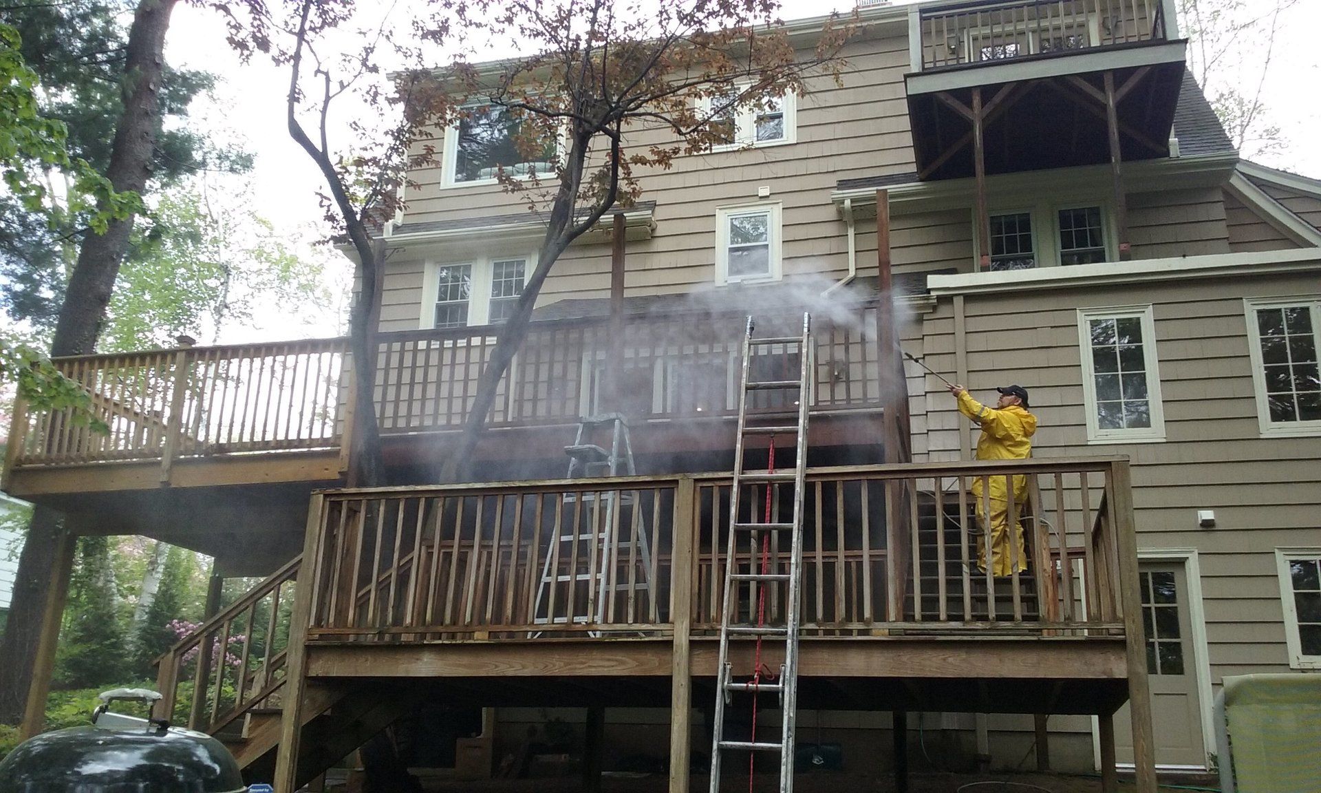 Pressure washing