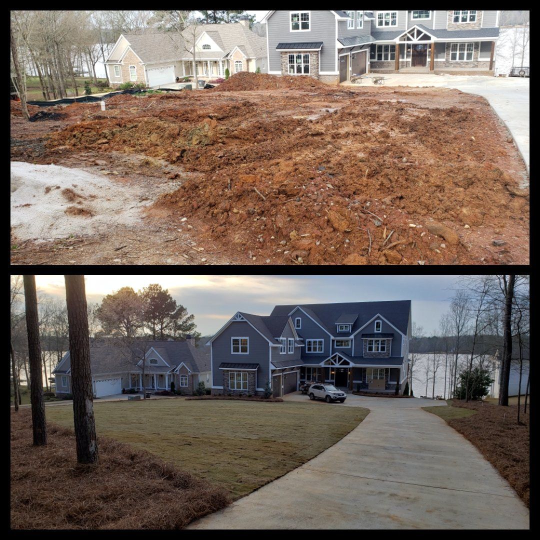 Before and after landscape