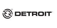 Detroit logo: black text and symbol on a white background. The symbol is two arrows inside circles.
