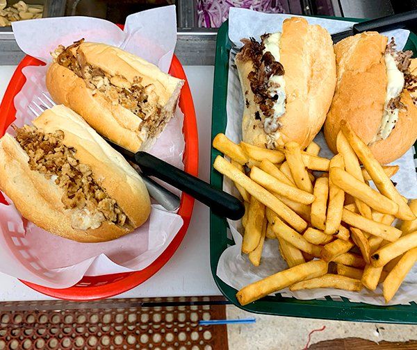 Cheese steaks
