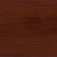 Close-up of wood grain in a dark reddish-brown stain.