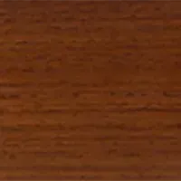 Close-up of reddish-brown stained wood grain with horizontal lines and textured surface.