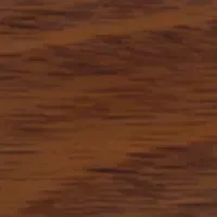 Close-up of wood grain pattern stained in varying shades of brown.