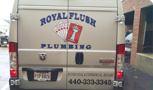 Royal Flush Plumbing service truck