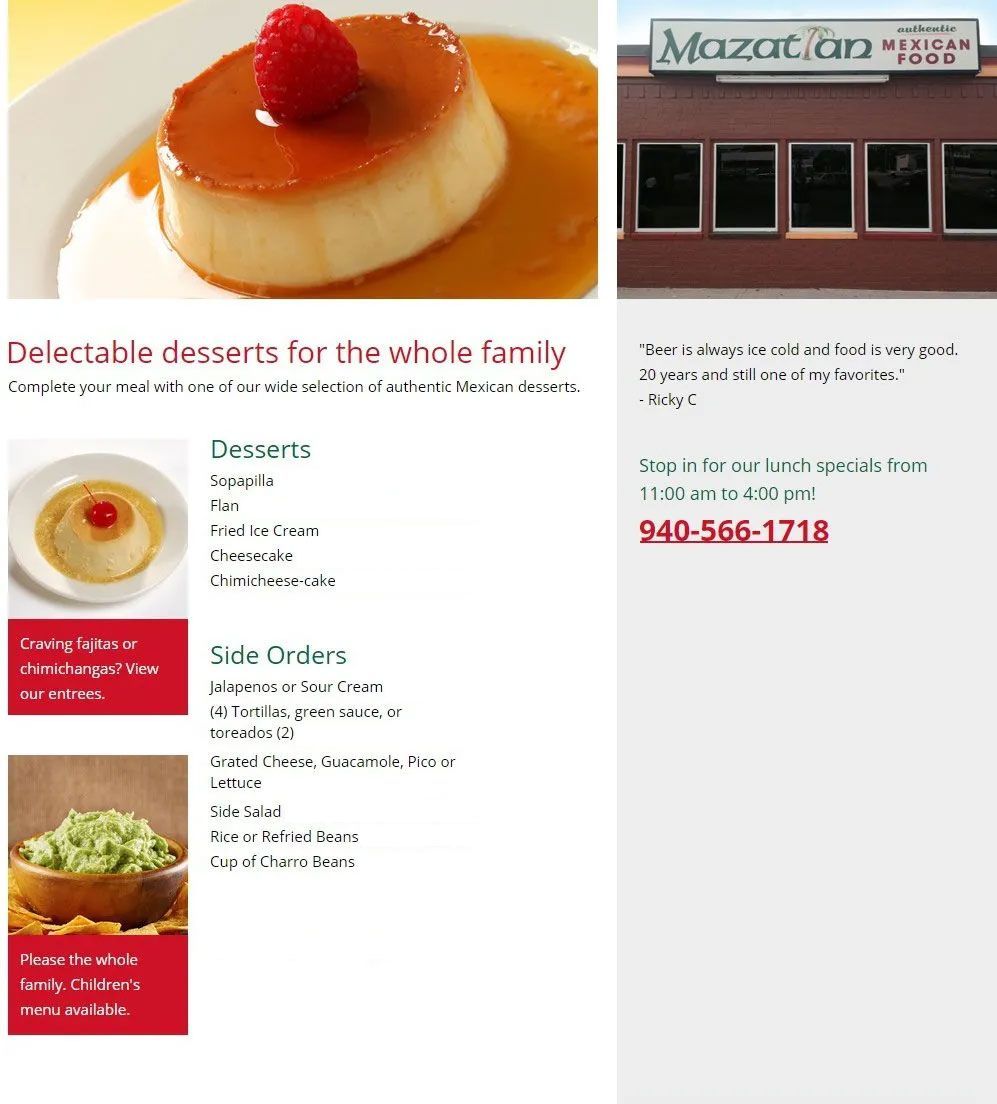 Delectable desserts for the whole family