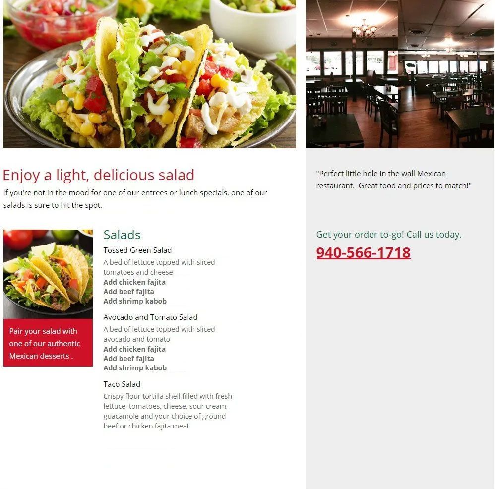 Enjoy a light, delicious salad