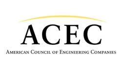 The logo for the american society of civil engineers is blue and white.