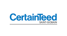 CertainTeed logo with blue text and a grey Saint-Gobain tagline.
