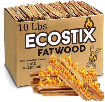 A box of ecostix fatwood fire starters