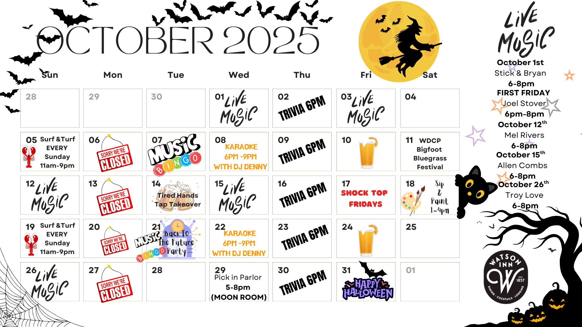 October 2025 Calendar