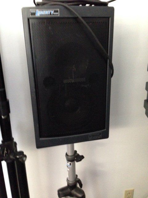 Single speaker on stand