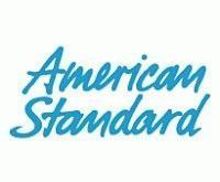 American Standard logo in blue cursive font.