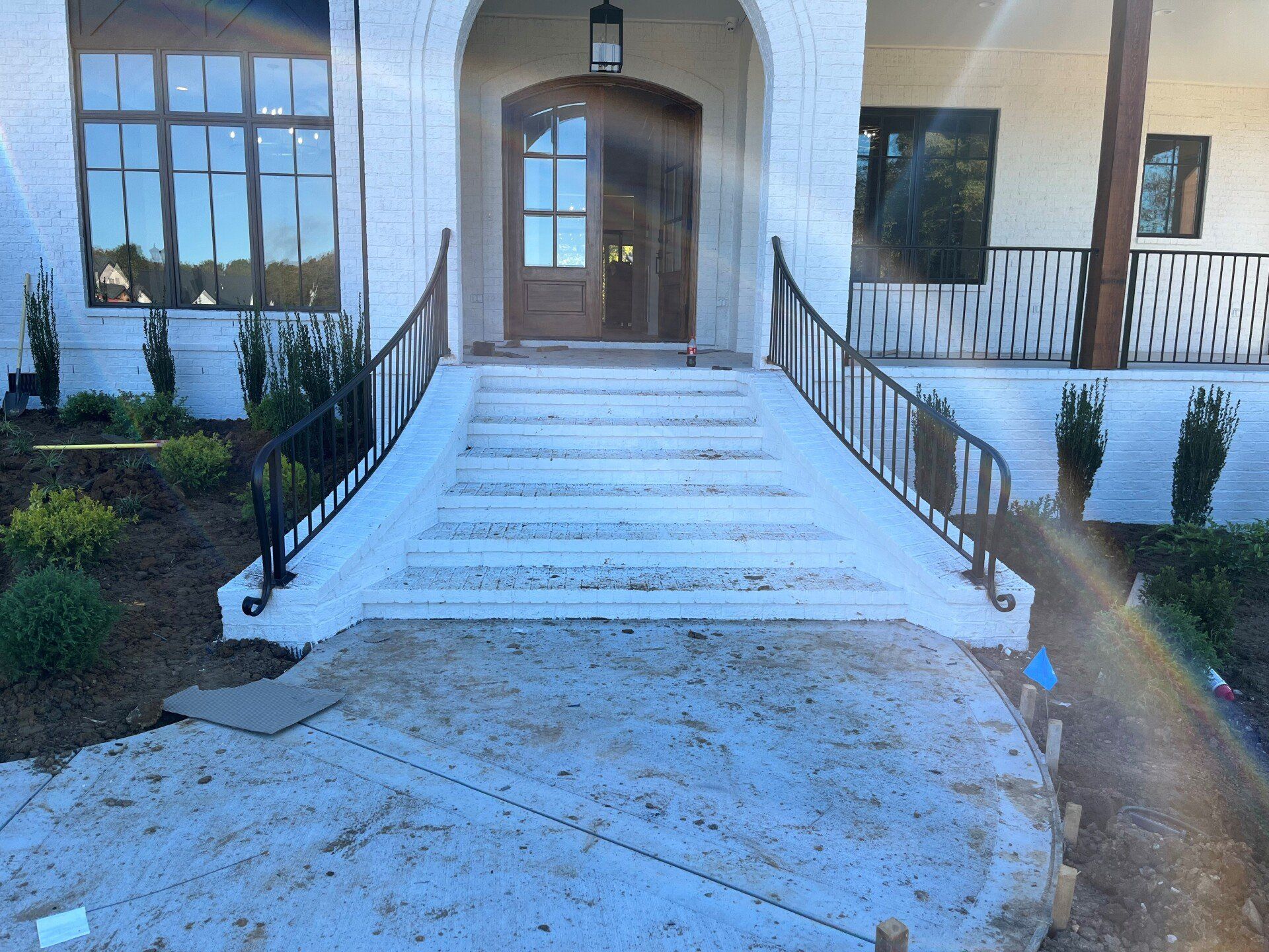 Front house with stairs