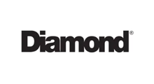 Diamond logo in black text.