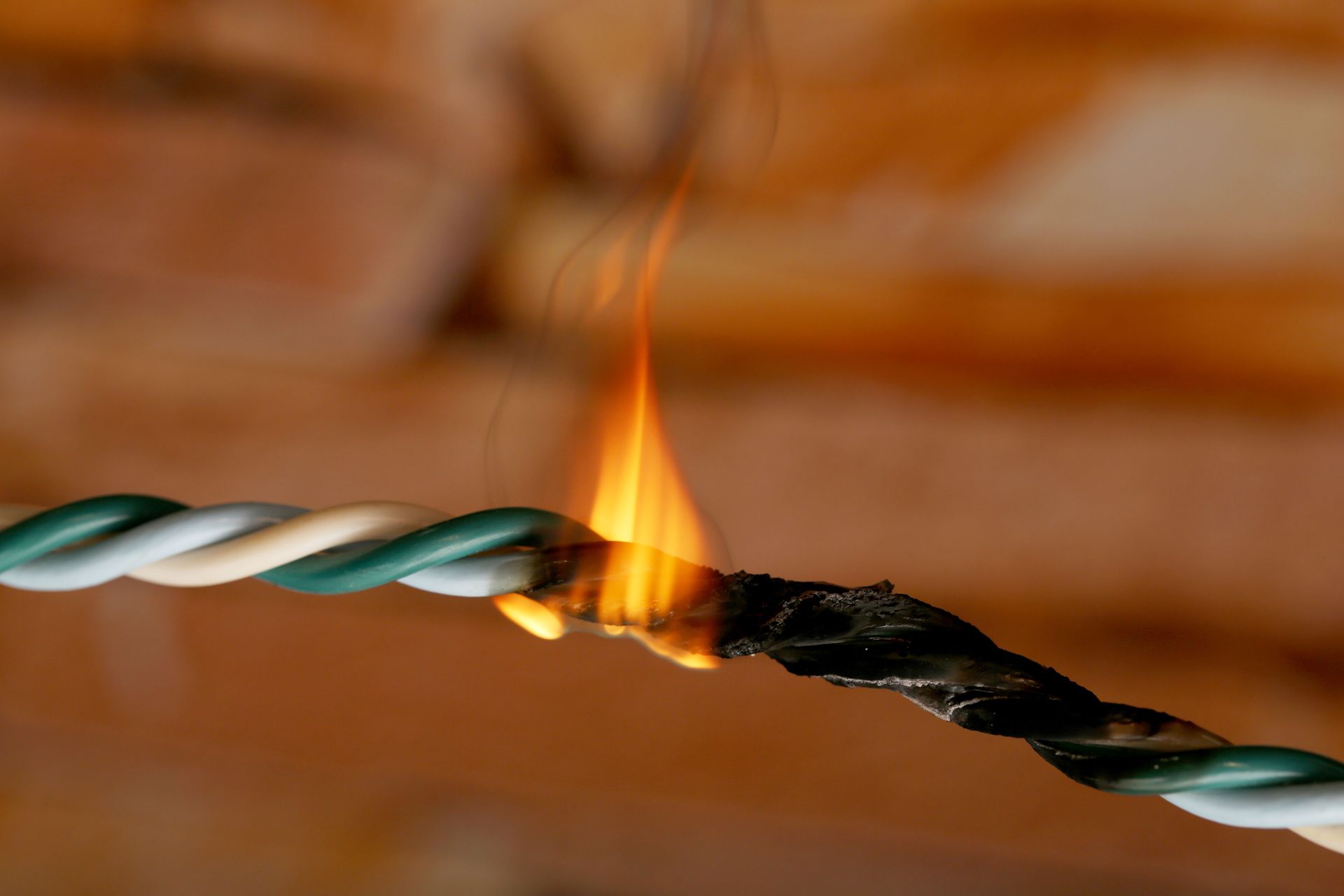 electrical cords failing and on fire