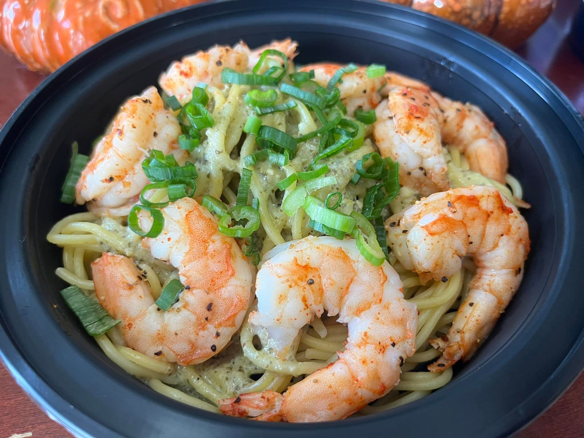 Pasta with shrimps