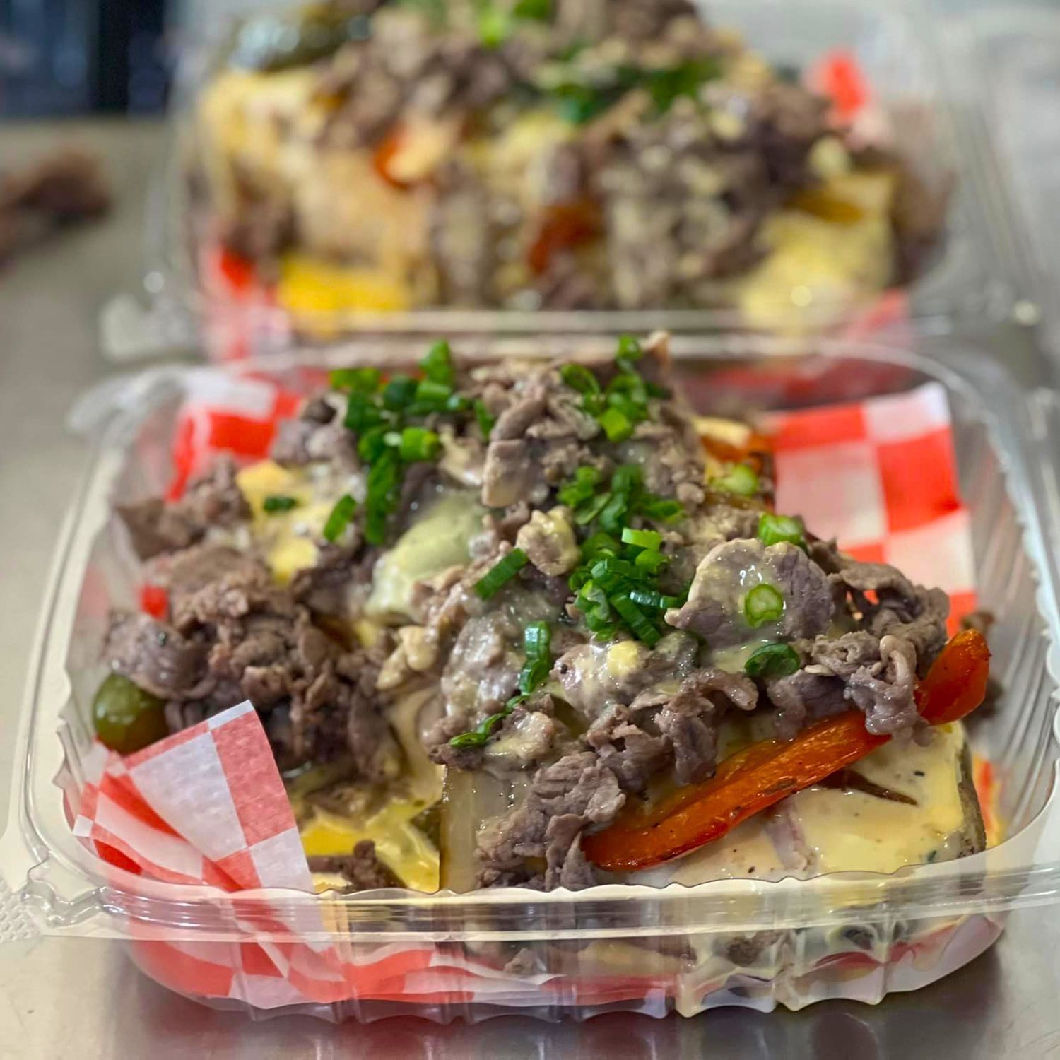 Packed food on the table