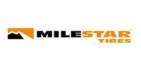 Miles Star Tires logo with orange star and black-and-orange text on a white background