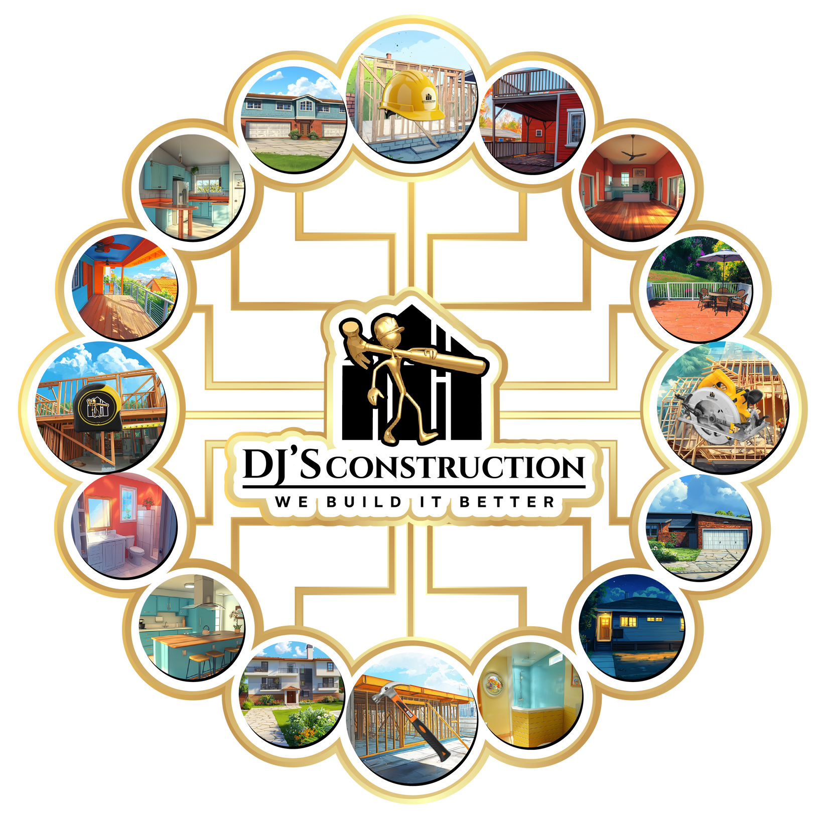 DJ's Construction Inc - logo