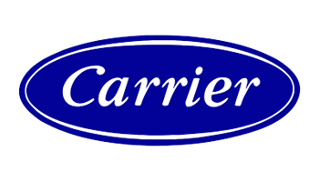 A blue carrier logo on a white background