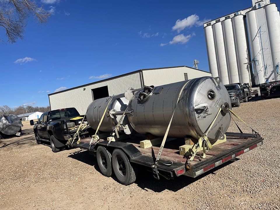 Stainless steel equipment delivery