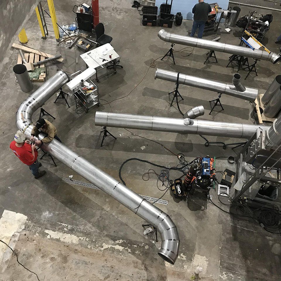 Large metal ducts