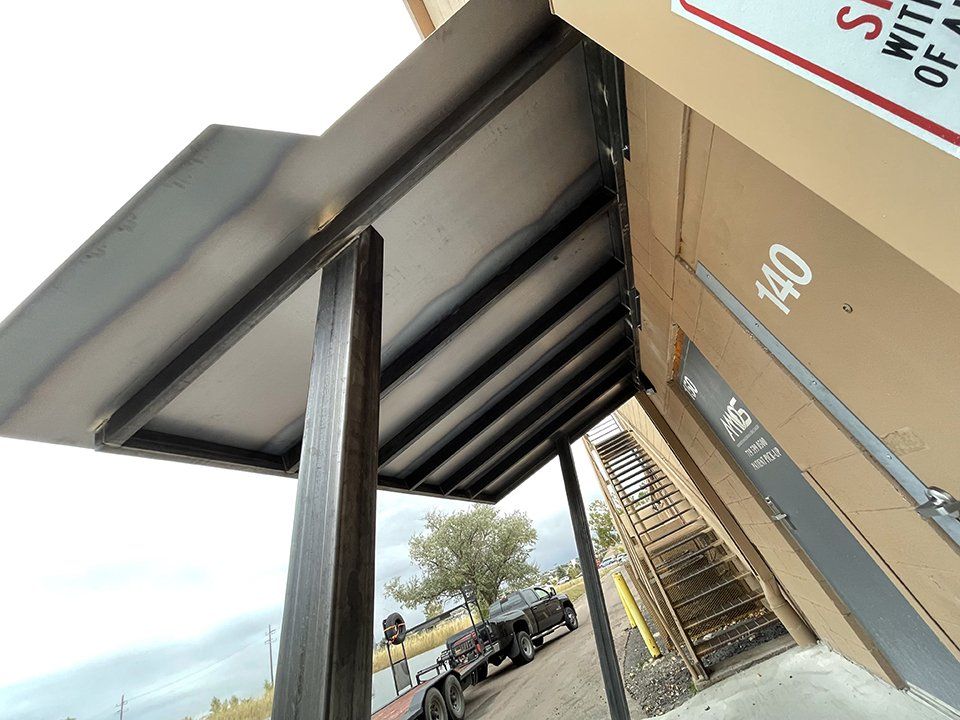 Commercial metal entrance
