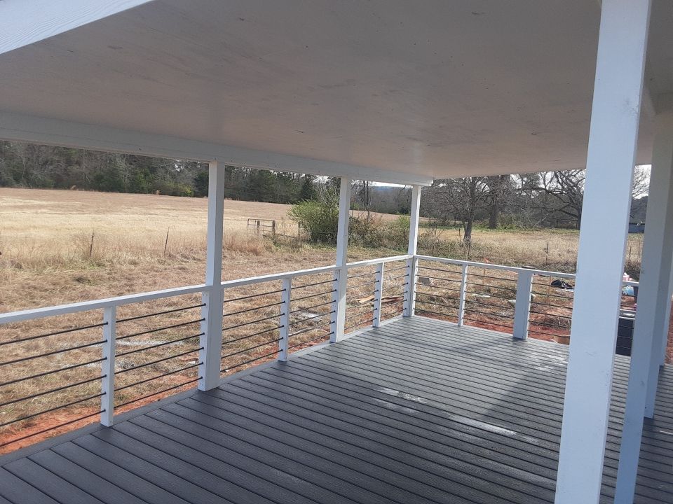 Composite white porch