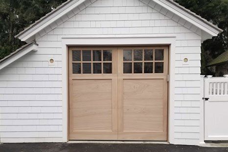 White siding wood door