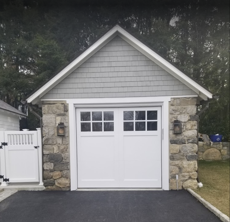 white and stonne door