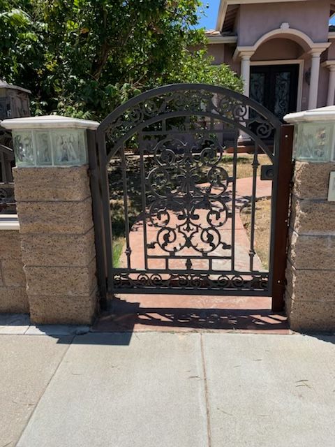 Residential iron gates