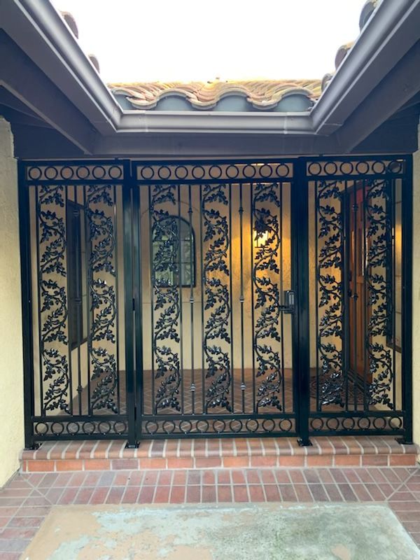 Ornate iron gate