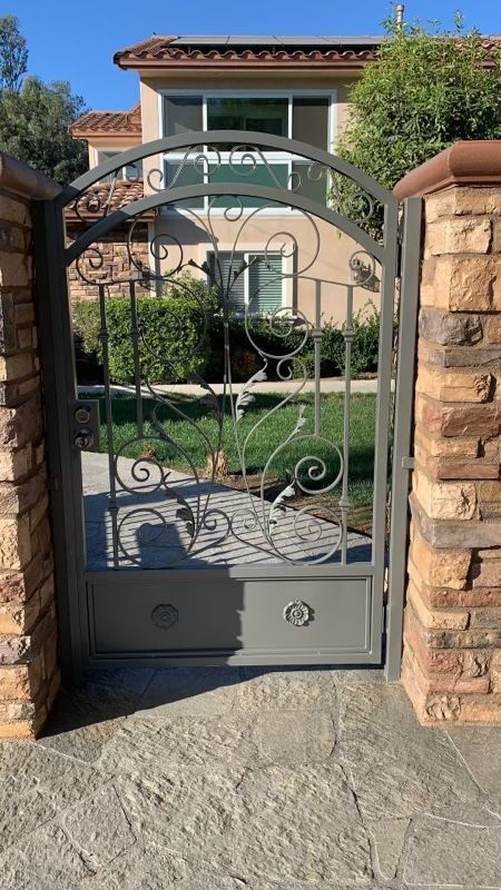 Residential iron gate