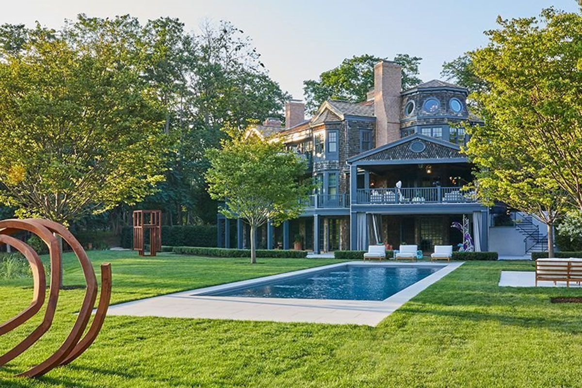 A beautiful house with a pool